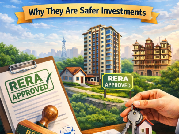 RERA approved real estate projects in Indore showing safe property investment concept