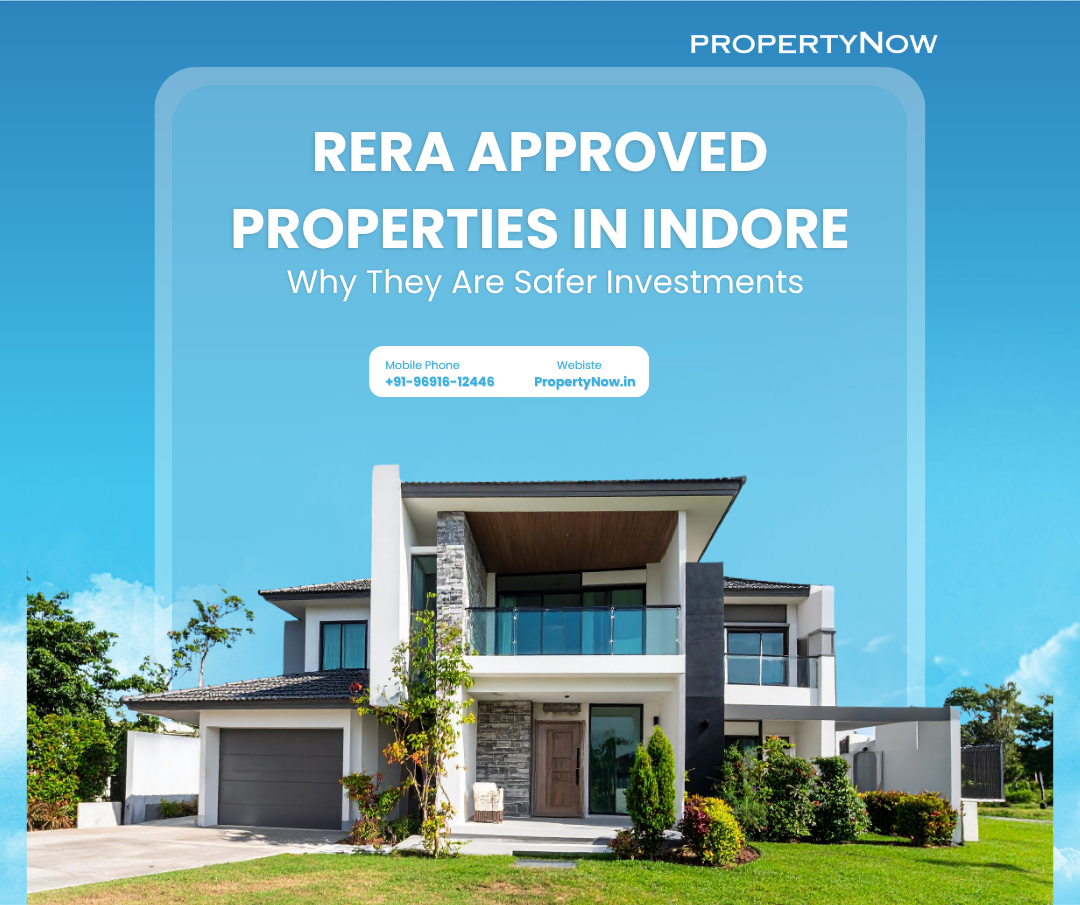 RERA approved real estate projects in Indore showing safe property investment concept