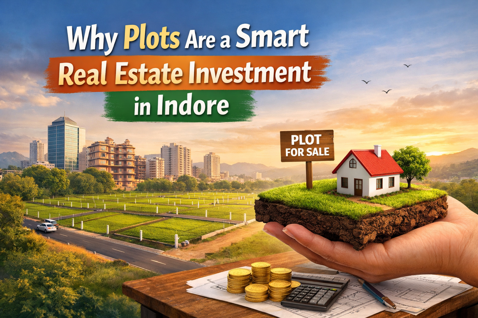 Smart real estate investment plots in Indore with modern city development and residential land opportunities