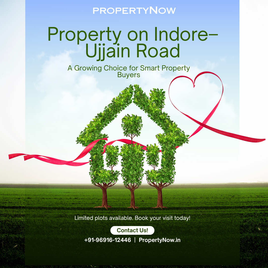 Property on Indore Ujjain Road with residential plots and developing infrastructure